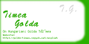 timea golda business card